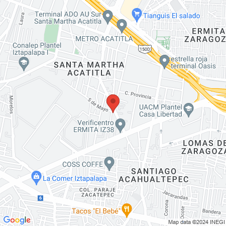 Salón y Barbería VXR map