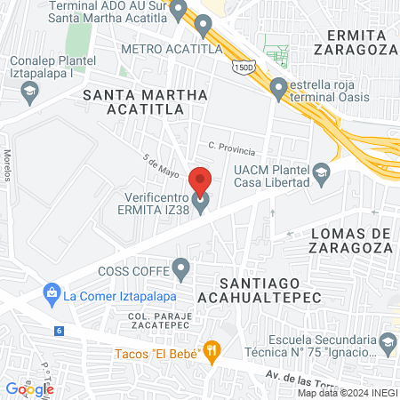 Puello Cruz Carlos Doctor map