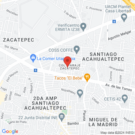 Consultorio dental Sonrisas Impecables map