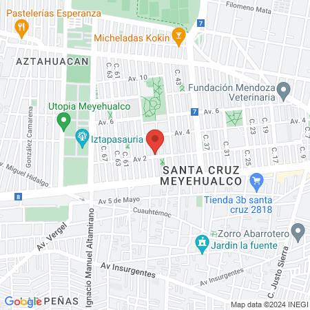Millenials URBAN (Santa Cruz meyehualco) map