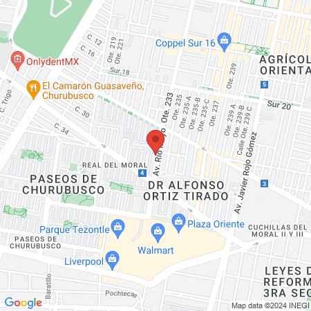 Dra. Maria de Lourdes Laurrabaquio Velasco - Iztapalapa map