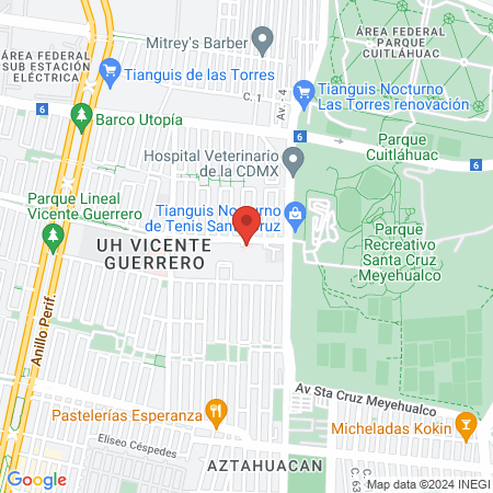 Centros de Integración Juvenil, A.C. Unidad de Hospitalización Iztapalapa map