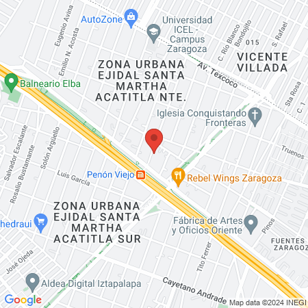 Barberia peñon viejo map