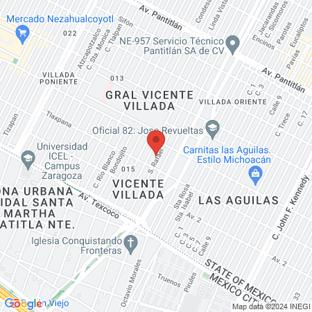 Organización "Yuu Wa Kai" A.C.Nippon Kempo, Nezahualcoyotl map