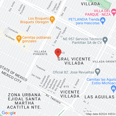 Hospital Regional Nezahualcoyotl map