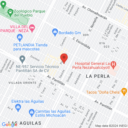 Terapia Física y Rehabilitación Fuentes map