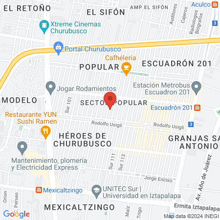 Dra. Miriam Noemí Sanchez Salinas map