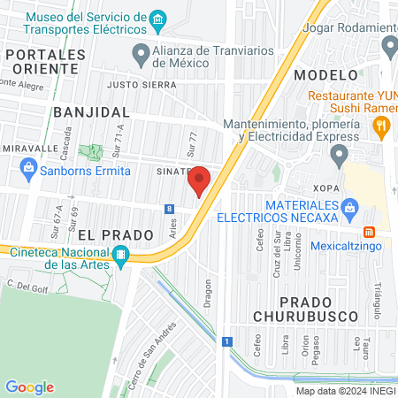 Dra Alma Lidia Hernandez Martinez map