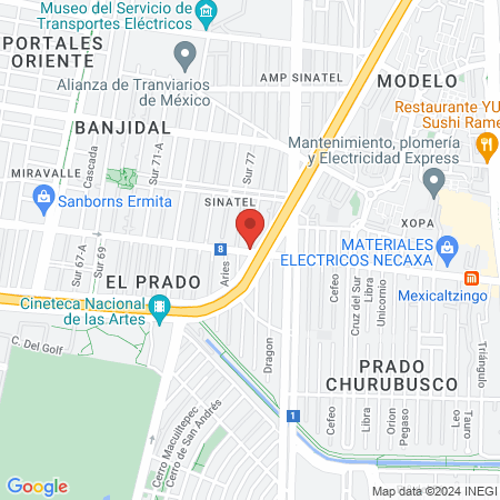 Dra Bianca Alanis Rivera, Cirujano general map