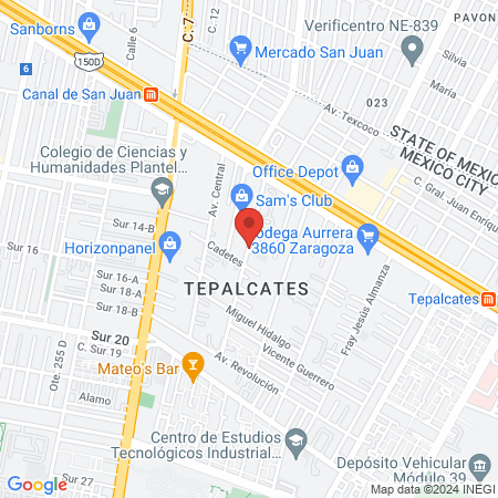 Fetch Tepalcates map
