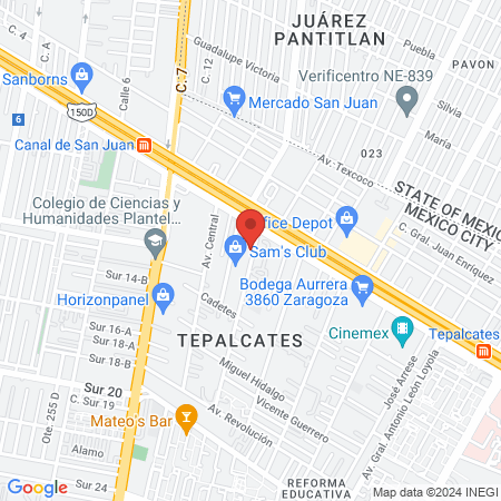 Dentis+a Tepalcates map