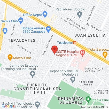 Dra. Gabriela Martínez Jaimes, Dentista - Odontólogo map