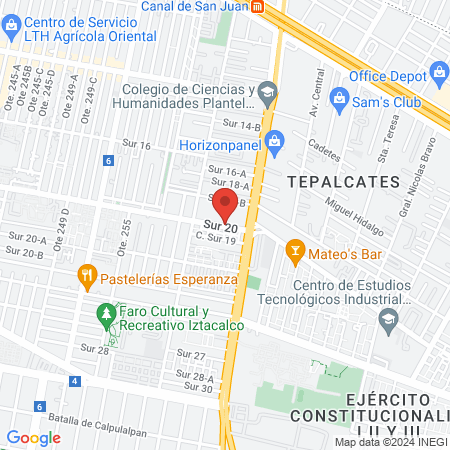 Podólogos Calderon map