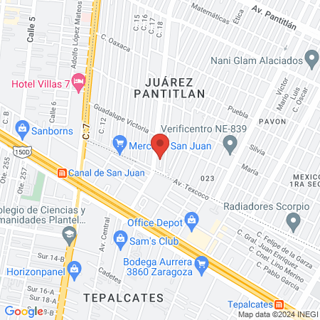 Torre Médica Santa Anita SA de CV map