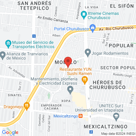 Asociación Latinoamericana de Ozonoterapia y Medicina Integrativa A.C map