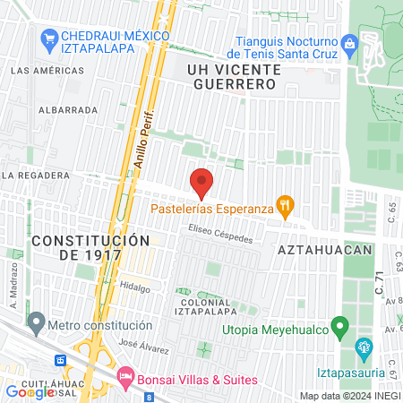 Dr. Gerardo Javier Santana Guati Rojo map