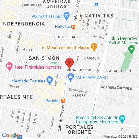 Consultorio de Especialidades Estéticas y Oftálmologicas map