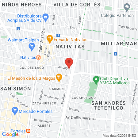 Dr Ma. del Carmen Carranza Aguirre map