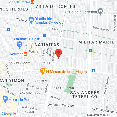 Dr Jorge Cabrera Castro map