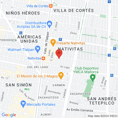 Esparza Veterinaria map