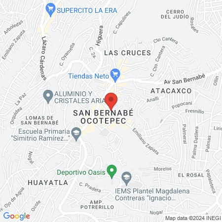 UNEME CAPA Ampliación Lomas De San Bernabé map