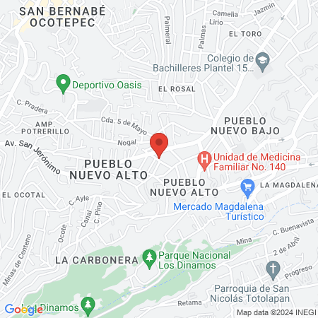 Dra. Claudia Gutierrez map