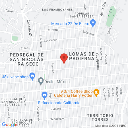 Clínica Periférica Padierna - UNAM map