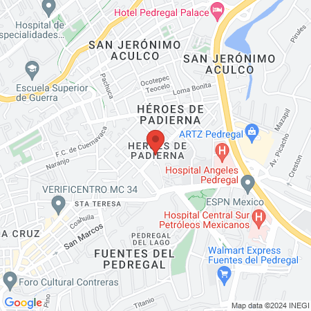 Médica Quirúrgica del Sur map