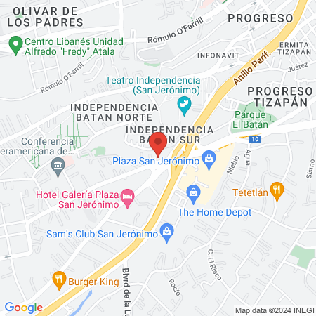 Odontología Gral. e Implantes. C. D. Antonino M. Morones Estrada map