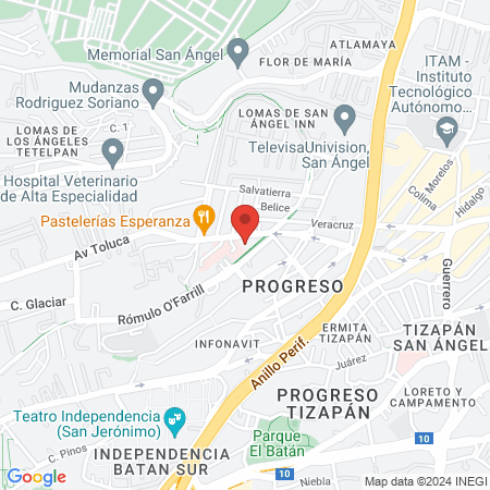 Hospital Policlínica del Sur S.A map