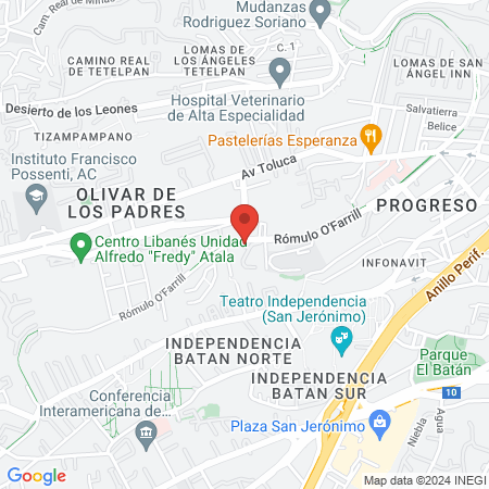 Médico Veterinario a Domicilio map