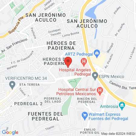 Odontología - Dr. Juan Carlos Hdez. Guerreiro map