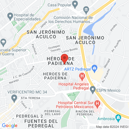 Urólogos de México map