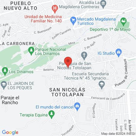 SAN NICOLAS Barber Shop map