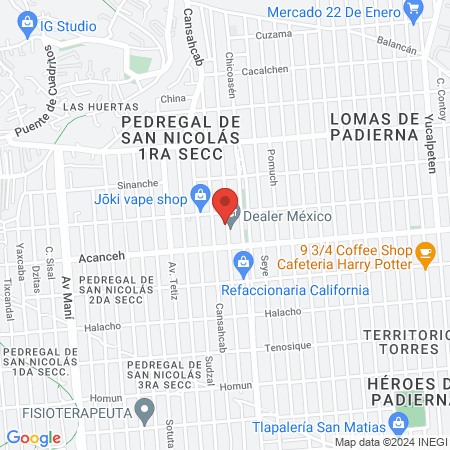 Squash Y Zumba CAFEP map