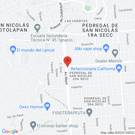 Dental Pedregal map