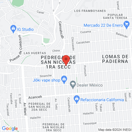 Clinica Del Cristo Del Pedregal Sc map
