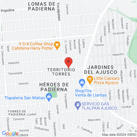 C. D. América Sofía Vargas Flores map