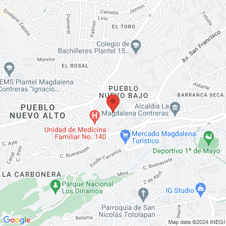 Galu’s & Nanis Salón map