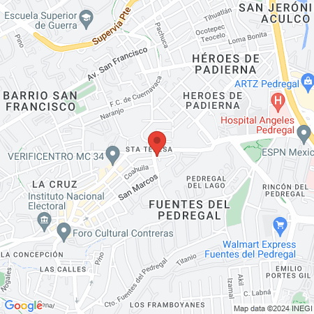 La uña de la dama map