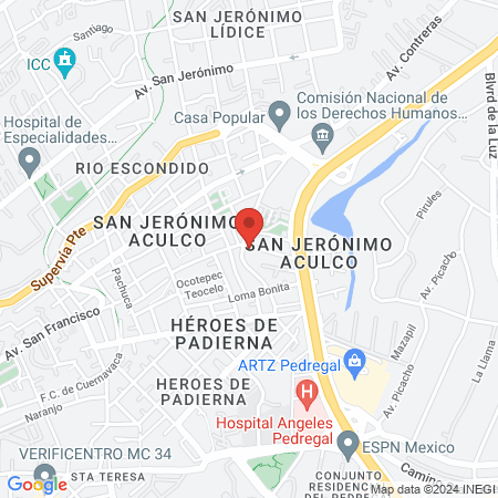 Dra. Verónica Amaro Triana map