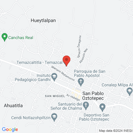 Temazcaltitla - Temazcal map
