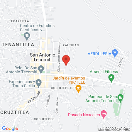 Ozone Fitness Tecomitl map