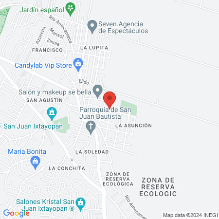 Centro de saludT-II San Juan Ixtayopan map