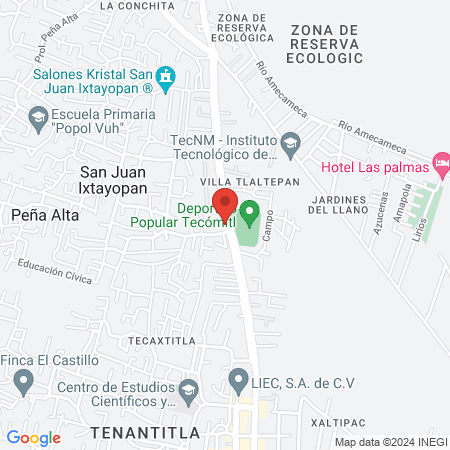 Veterinaria Xoloitzcuintli map