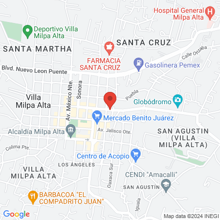 Veterinaria El Xocoyotl map