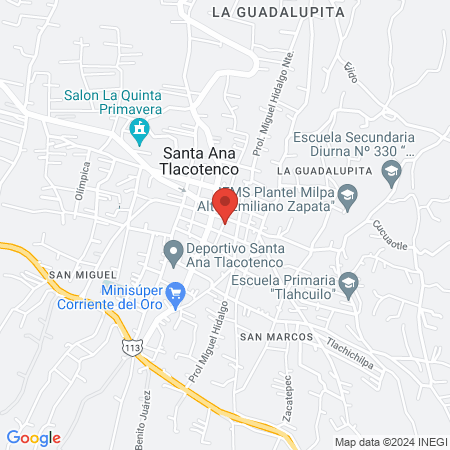 Clínico Santa Ana map