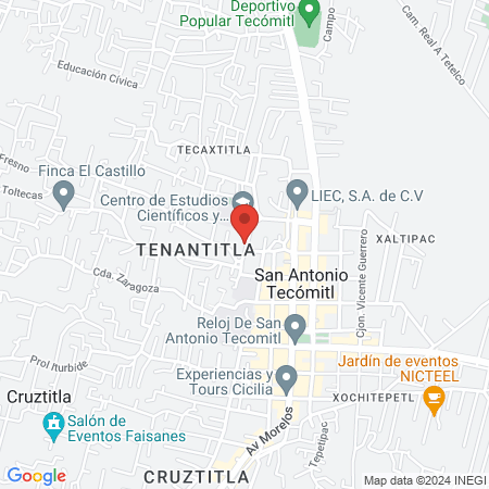 Centro Podologico Tecomitl map