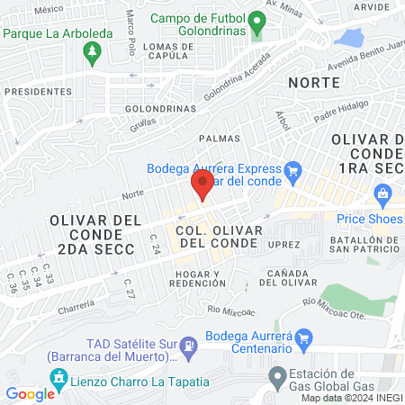 Barberia El Chamizal map