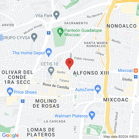 Centro de Rehabilitación Fisica, Fisioterapia, Quirofisica y SPA map